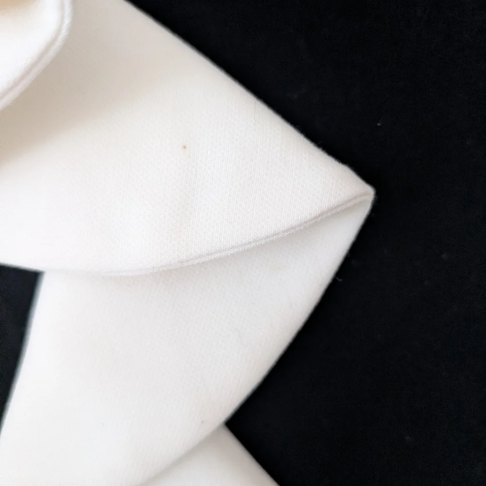 Anne Fontaine Black Velvet White Ruffle Solange Cocktail Dress Size‎ 38 (6) - Picture 3 of 13